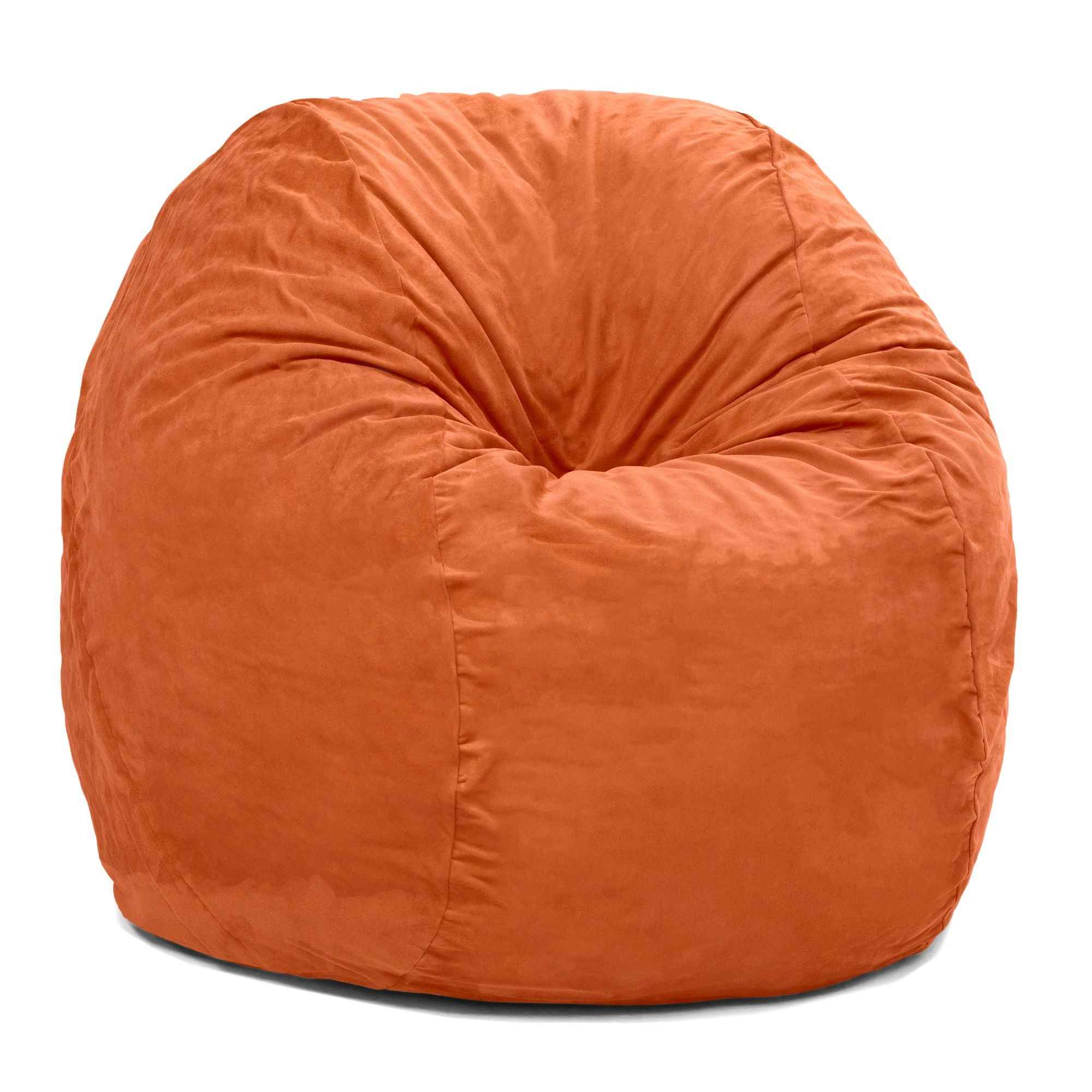 Jaxx Saxx 5 Foot Large Bean Bag w/ Removable Cover, Mandarin